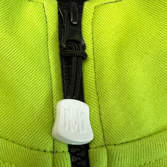 Mitchell & Ness Houston Outlaws Black and Neon Green Track Jacket XXL - Picture 4 of 12